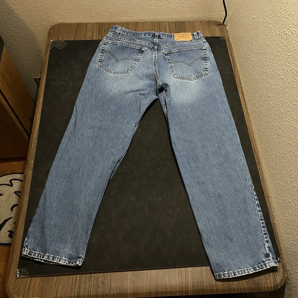 Vintage Levi’s 550 Levi 90s Denim Jeans 36x30 Relaxed Fit Tapered Leg USA Made